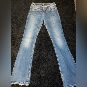 Silver boot cut jeans